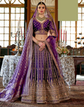 Rich Art Silk Embroidered Lehenga with Net Dupatta Pearl, Thread & Zari Work Finish - Buy_1