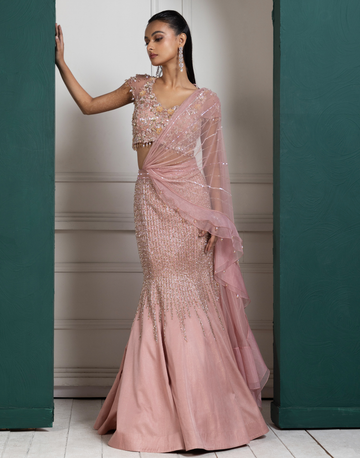 Rose Allure Embellished Lehenga Set