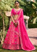 Rose Enchantment Banarasi Silk Lehenga- Rent_2