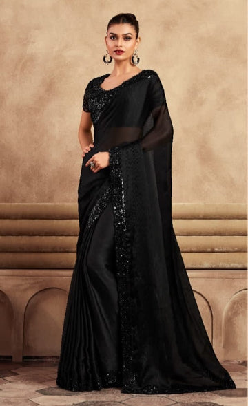 Sarvaratna Black Saree