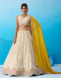 Sparkling Tissue Sequins Embroidered Lehenga Set Perfect for Weddings & Celebrations