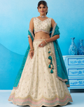 Sparkling Tissue Sequins Embroidered Lehenga Set Perfect for Weddings & Celebrations_3