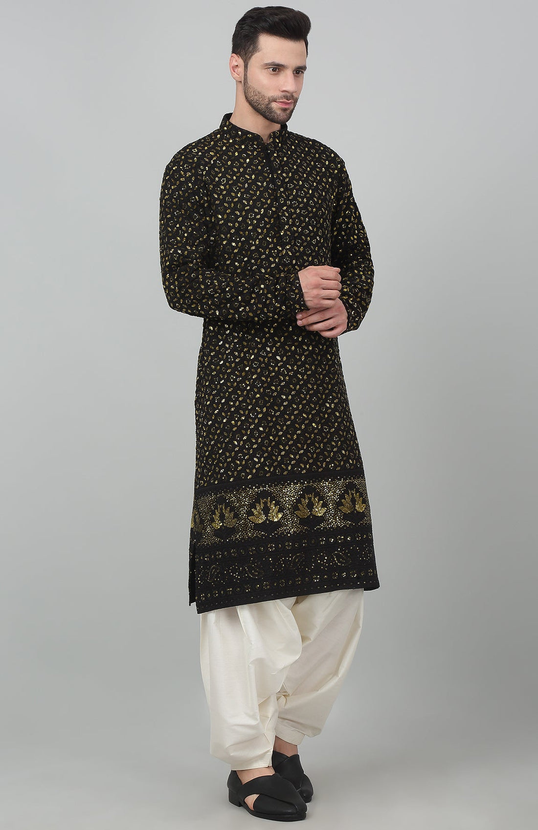 Suryaansh Embroidered Kurta Patiala Set - Rent