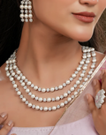 Traditional Maharani Pearl Necklace & Earring Set - Buy_2