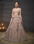 Traditional Net Lehenga with Multicolor Sequins Embroidered Blouse & Ethnic Motif Dupatta_6