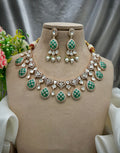 Traditional Real Kundan Set Brass Necklace with Earrings & Carat Plated Perfection - Buy_1