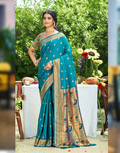 Traditional Silk Self Woven Saree with Blouse Rich Weave & Graceful Look - Buy_5