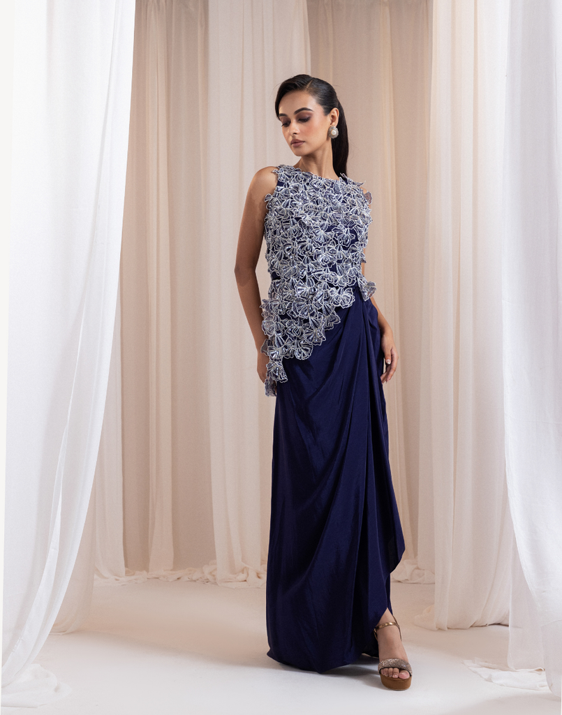 navy blue two piece dress Simple Royal Blue 2 Pieces Prom Dresses, Royal Blue 2 Pieces Formal Dr –  jbydress