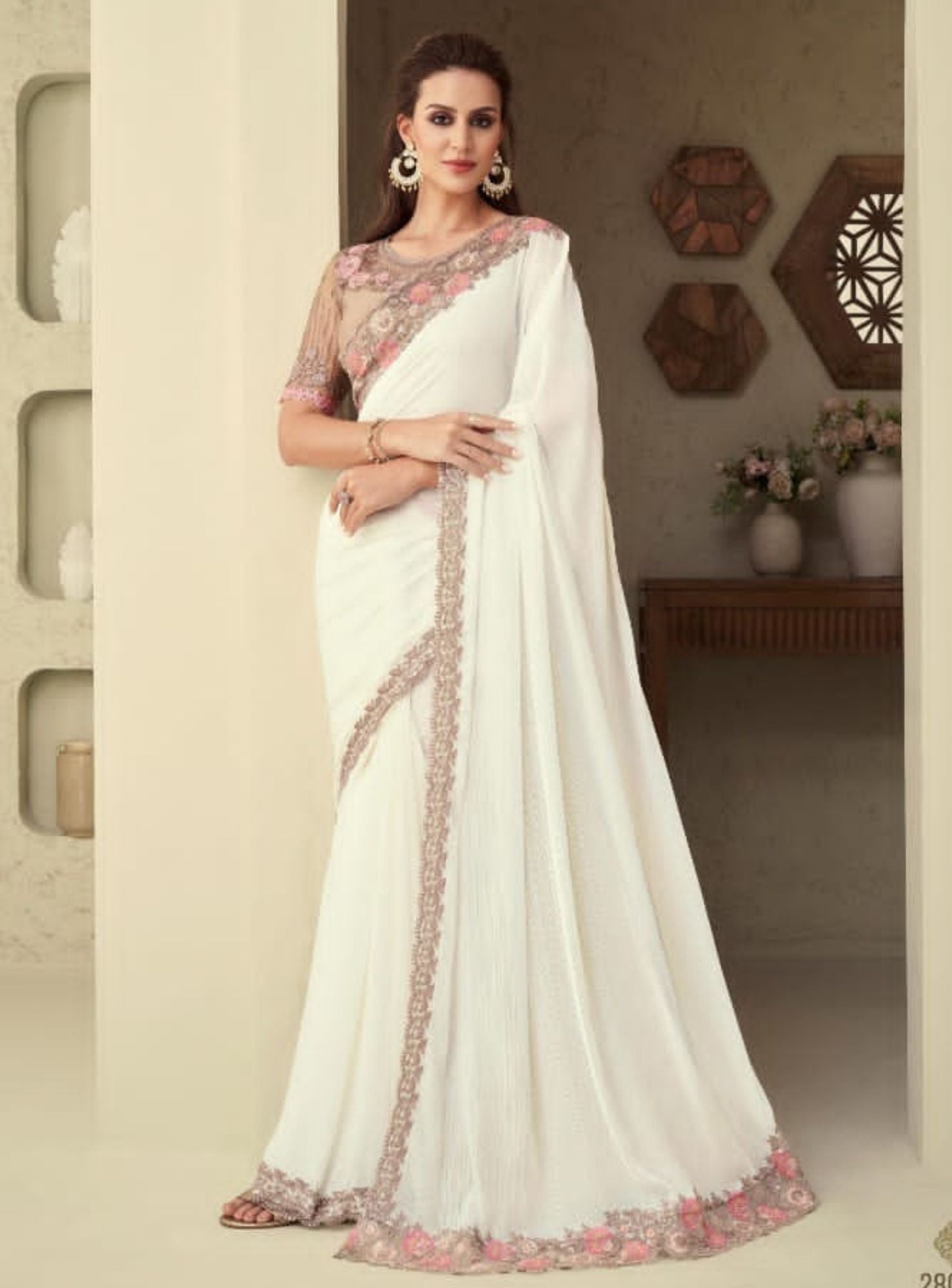 Muslin Soft Silk Saree for an Ethereal and Luxurious Look DVZ0003534