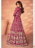 Pink Embroidered Designer Wedding Lehenga