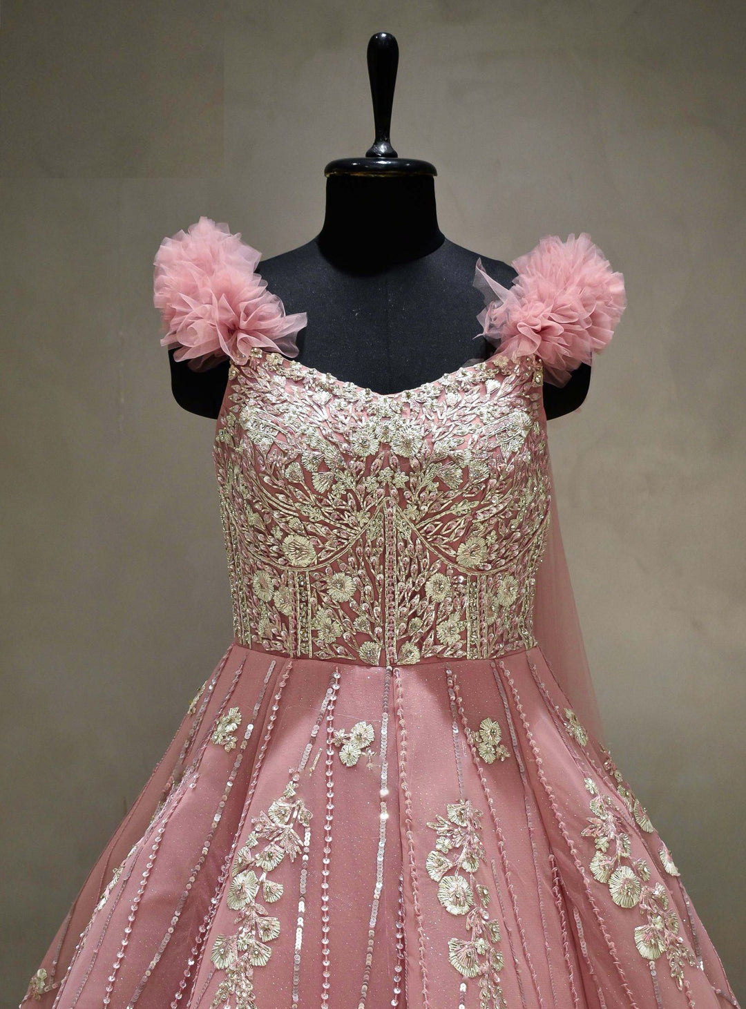 Meraj couture's Onion Pink Gown - Rent