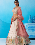 Vibrant Multicolor Patch Work Tissue Lehenga Set with Designer Blouse & Dupatta_2