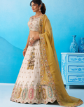 Vibrant Multicolor Patch Work Tissue Lehenga Set with Designer Blouse & Dupatta_9