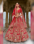 Wedding Ready Traditional Heavy Bridal Silk Lehenga with Khatli Embroidery - Buy
_2