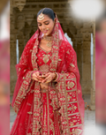 Wedding Ready Traditional Heavy Bridal Silk Lehenga with Khatli Embroidery - Buy_3