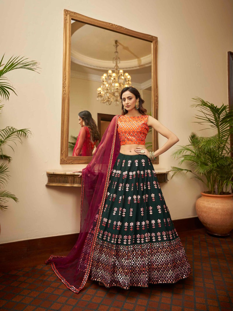 Mehroon velvet Designer Bridal Lehenga On Rent at Rs 10000/piece in Ambala  | ID: 18032246848