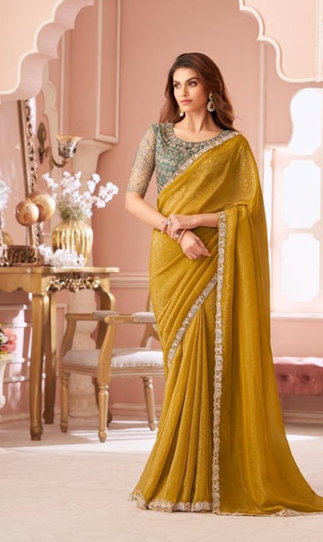 Elegant Stylish Georgette and Chiffon Sarees - Rent