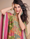 Women’s Pink Pure Viscose Silk Kaftan Tulip Cut with Hand Mirror Work & Gota Patti Embroidery - Buy_1