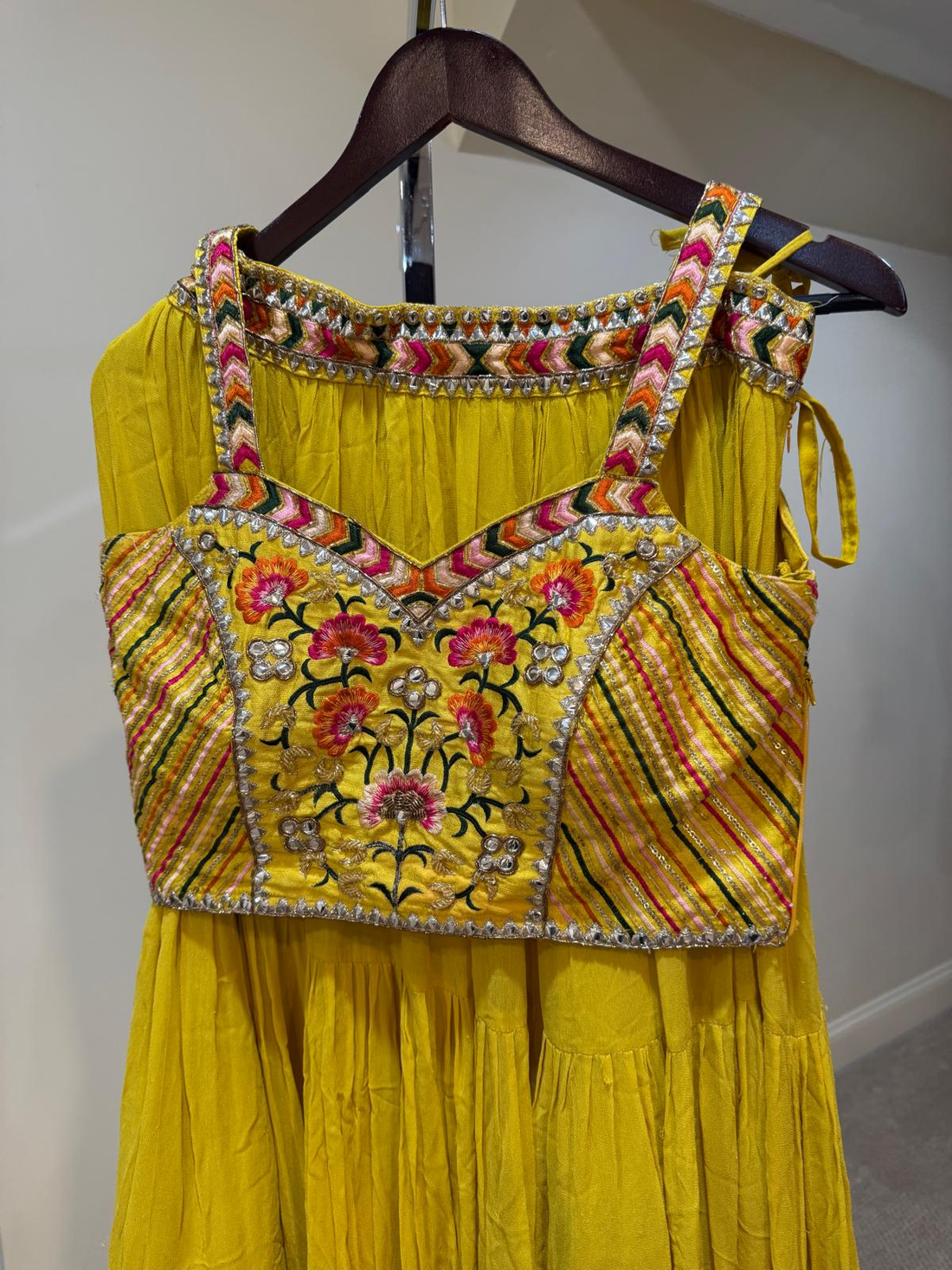 Yellow Sharara Co-Ord Set for Haldi – RENT