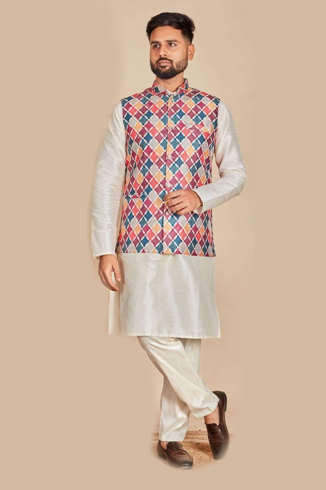 Ready to Wear Kurta Koti Pyjama set