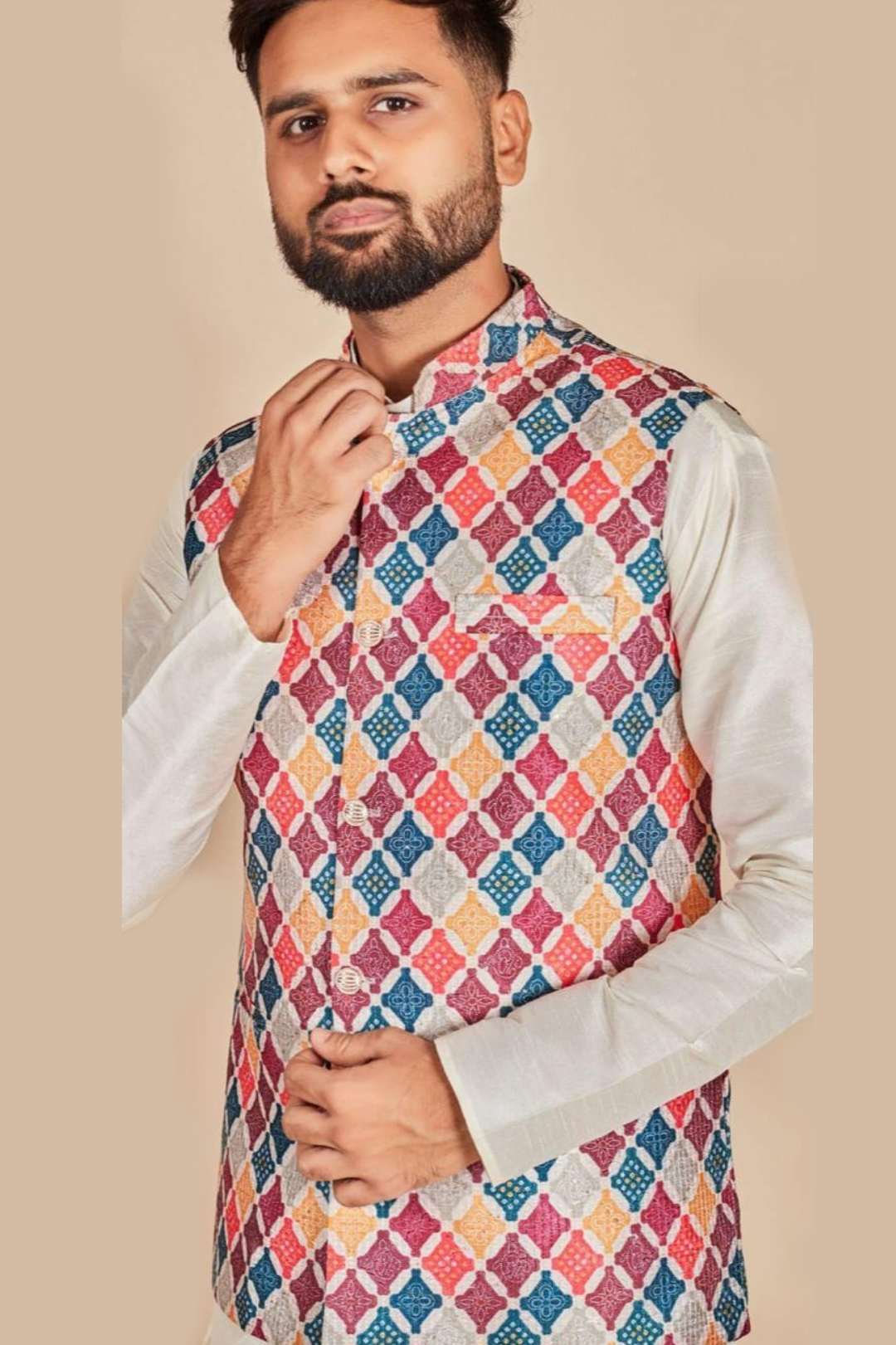 Ready to Wear Kurta Koti Pyjama set