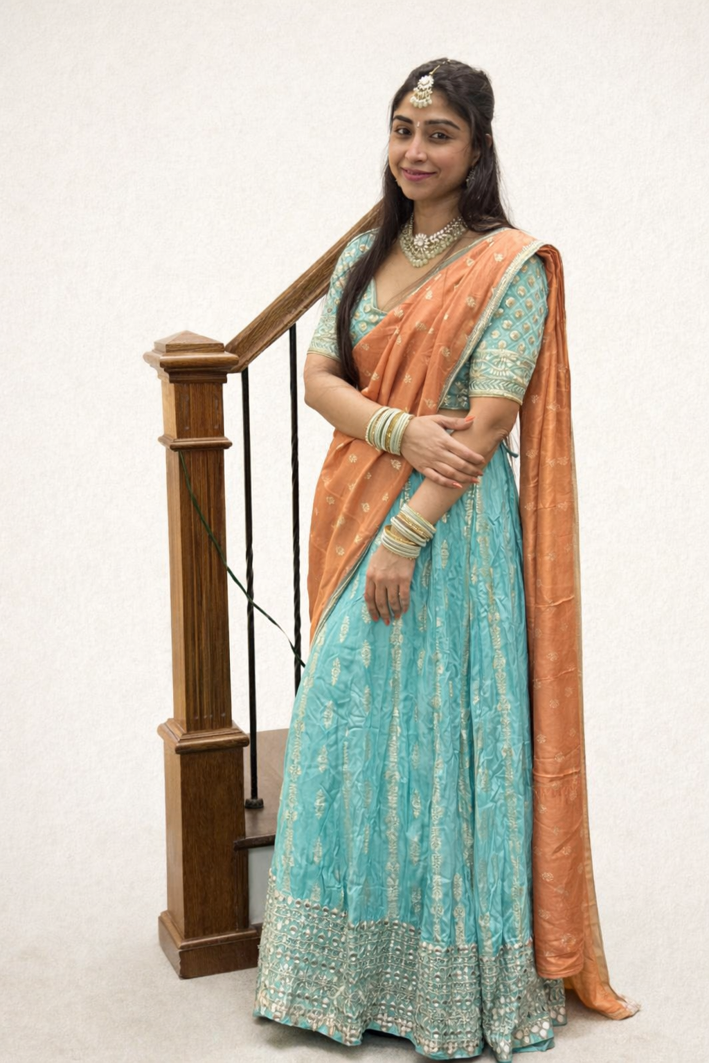 Sea Green Bridal Embroidered Lehenga Blouse Dupatta Set Party & Wedding Collection