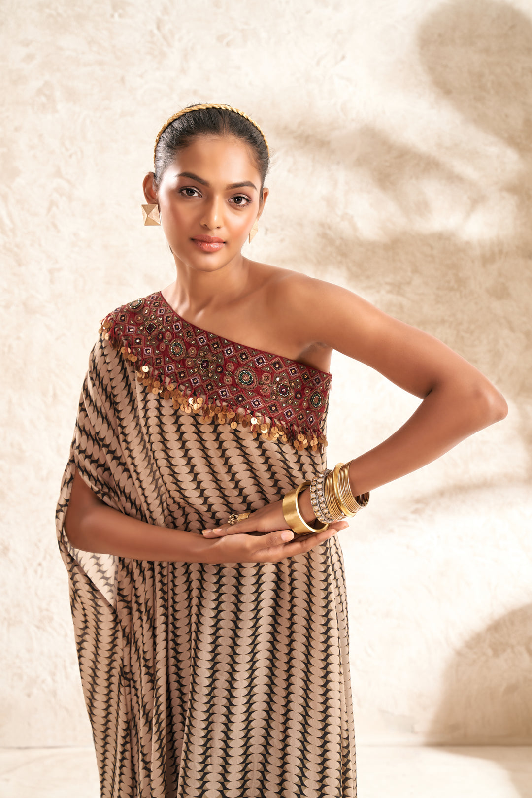 Aditi Somani's Beautiful One shoulder tunic dress- Rent