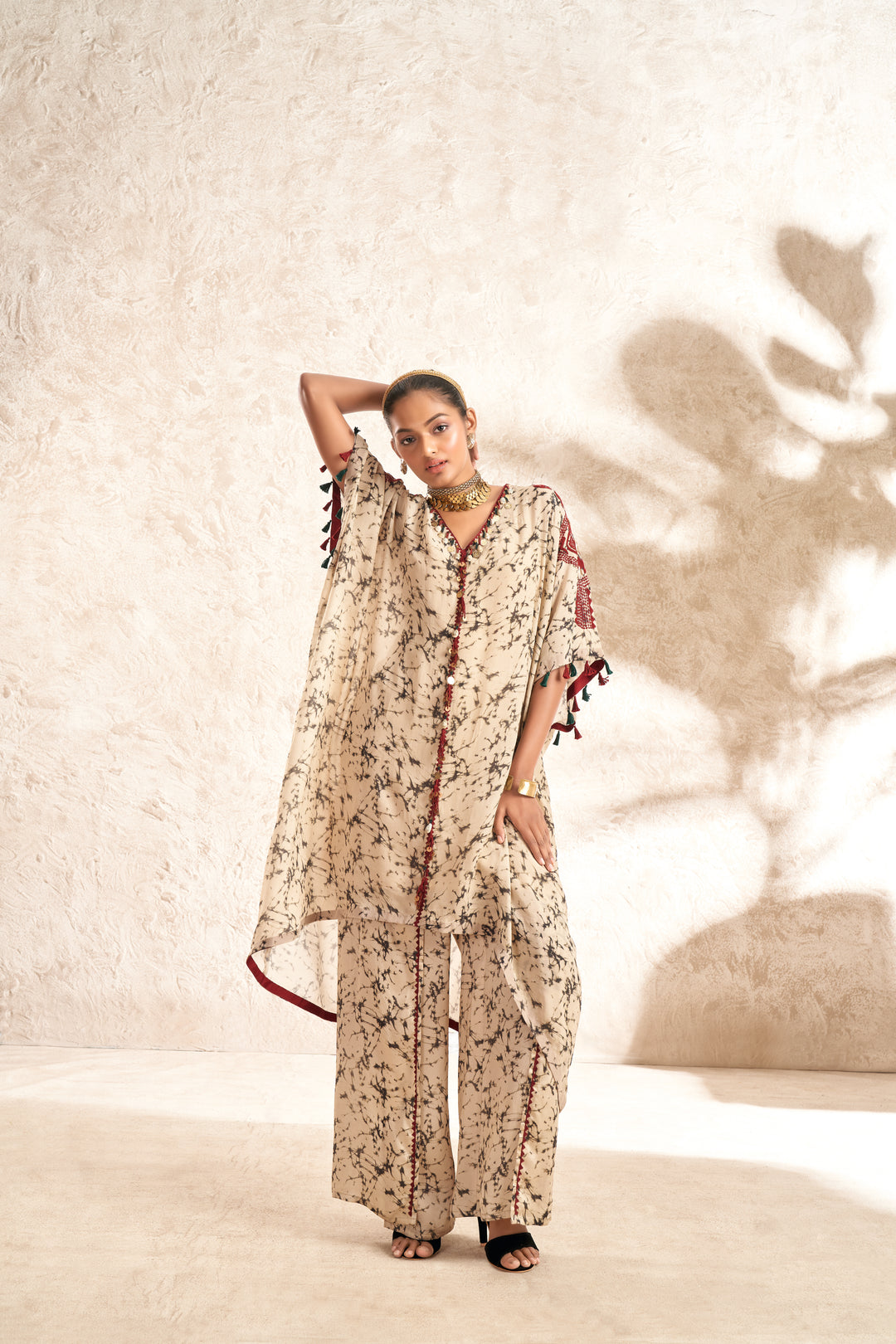 Aditi Somani's Beautiful V-Neck Kaftaan dress- Rent