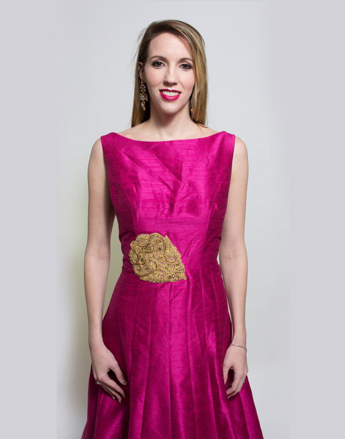 Mirror Work Gown Dress - Baby Pink | Modern Indian Dresses | Chiro's By  Jigyasa
