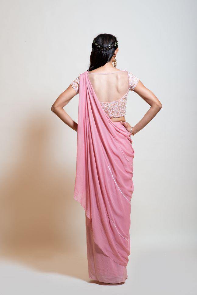 Blush Pink Drape Skirt Set - Rent - Glamourental