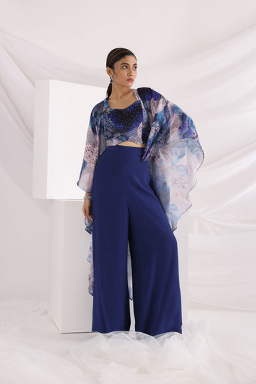 Smriti Apparel's Classy ocean ripple co-ord set - Rent