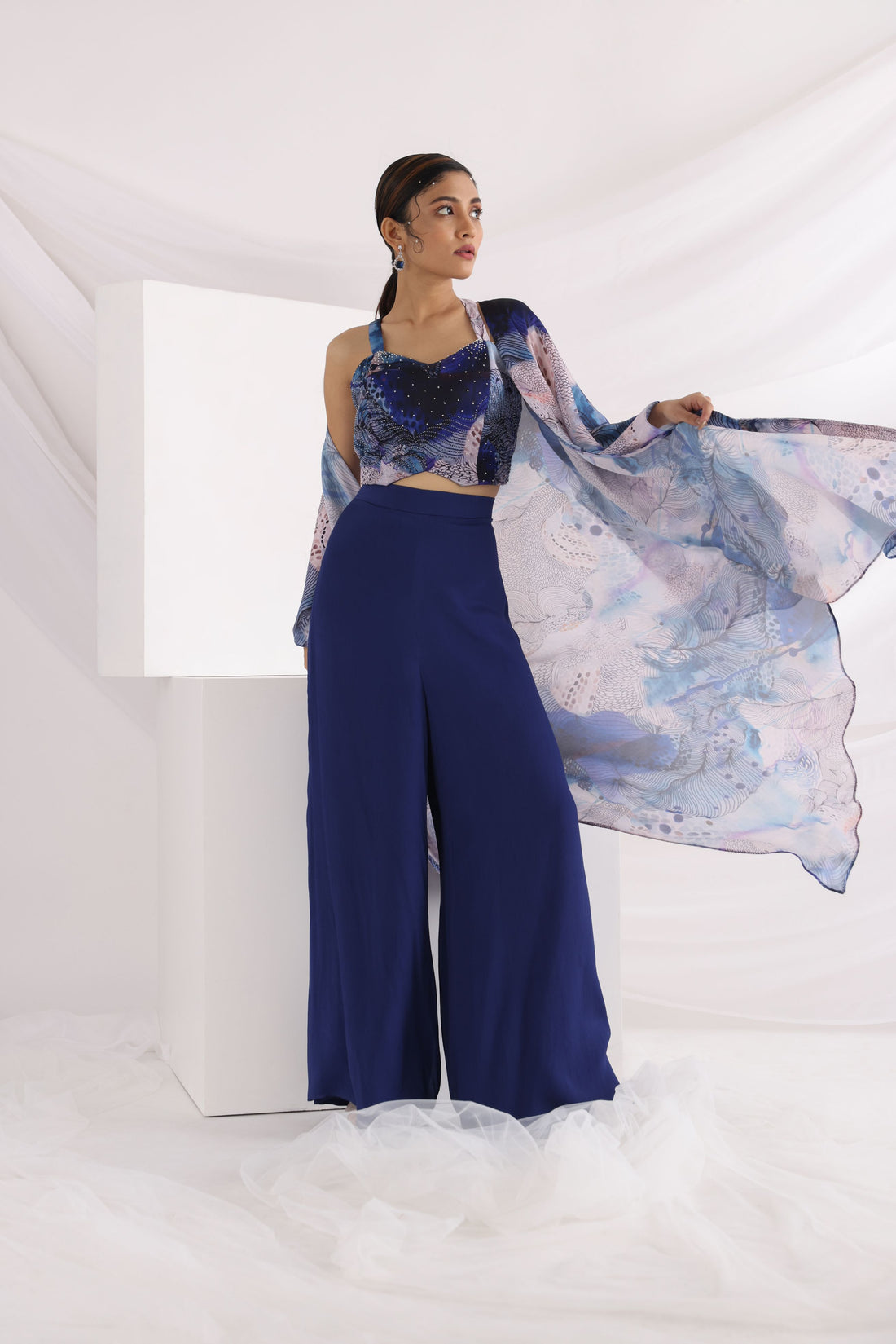 Smriti Apparel's Classy ocean ripple co-ord set - Rent