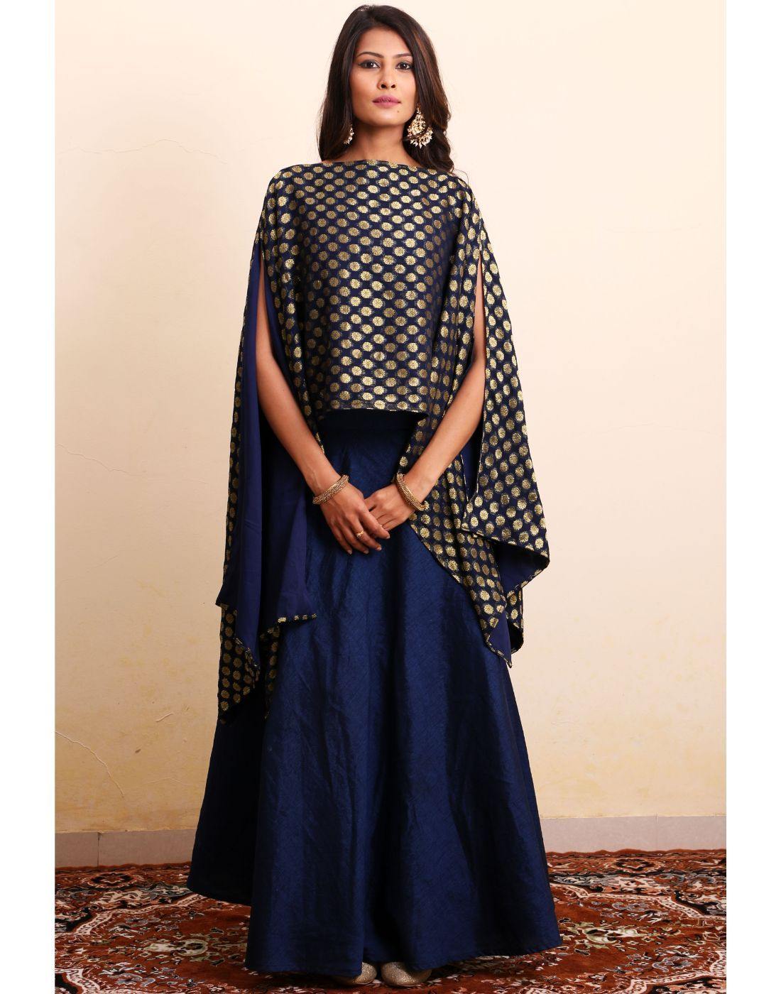 Buy Designer Lehenga With Embroidered Cape indian Lehenga Usa Womens Lehenga  Suit Cape Crop Top Lehenga Set Wedding Sangeeth Lehenga Online in India -  Etsy