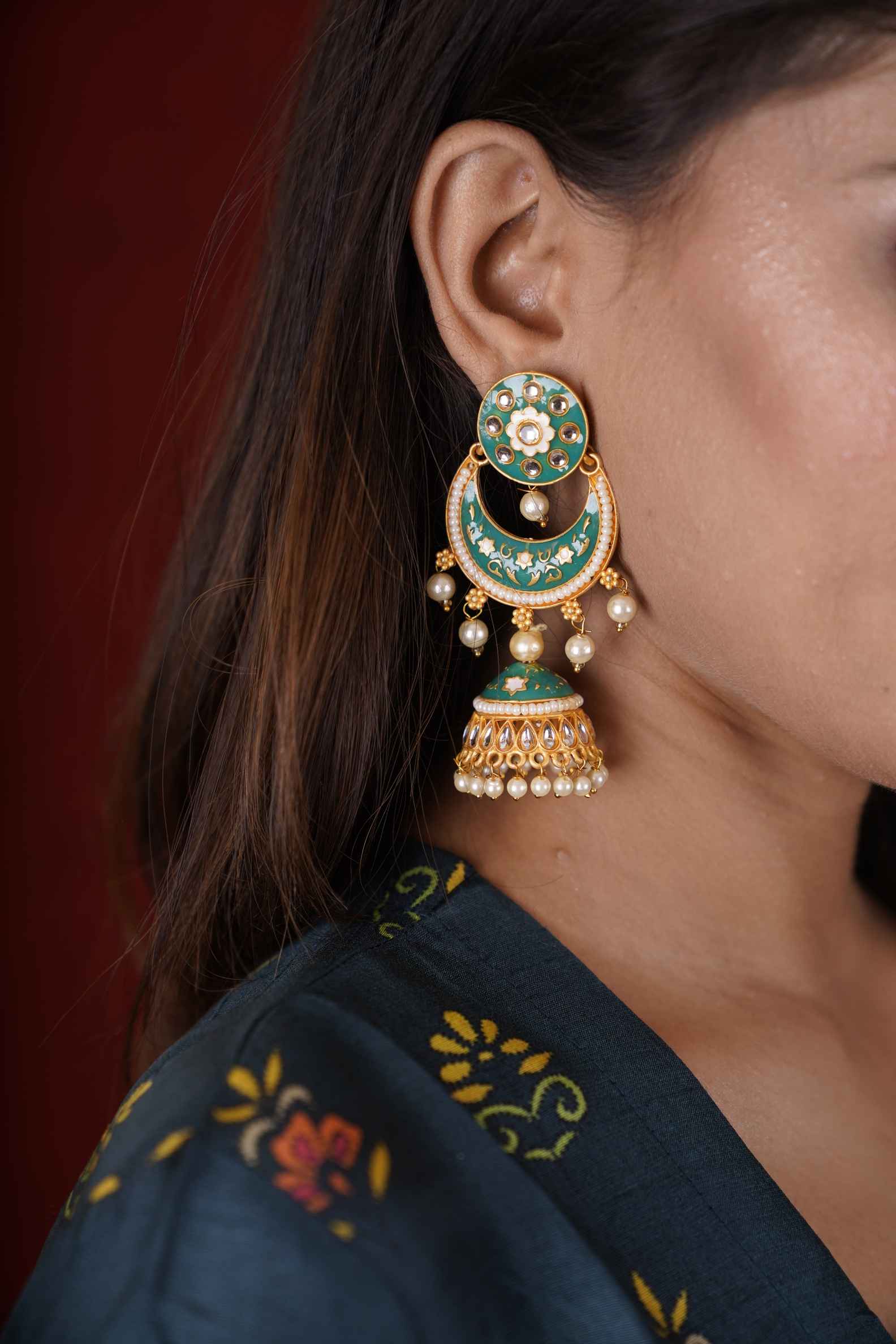 Beautiful Firozi Earring