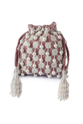Berrylicious Pearl Tassel Hand-embroidered Potli  - Rent_2