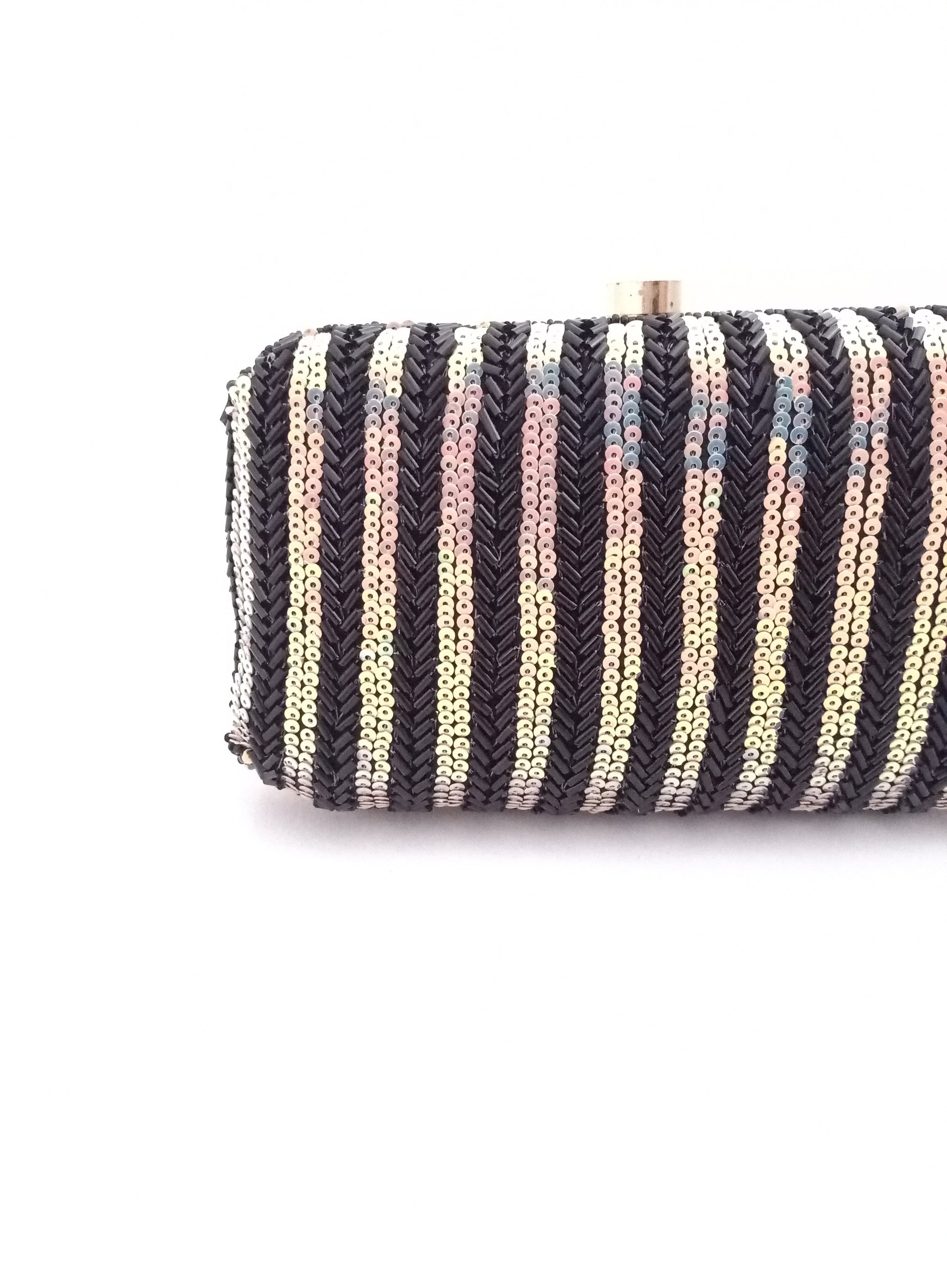 Black rainbow Sequin Clutch - Rent_3