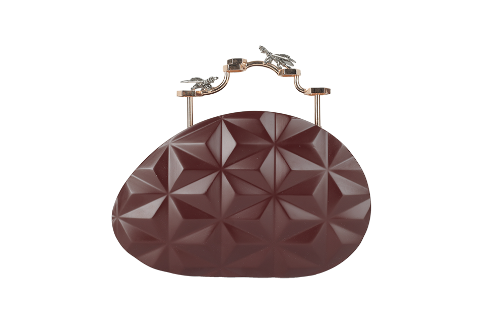 Burgundy Prism-Clutch-Glamourental