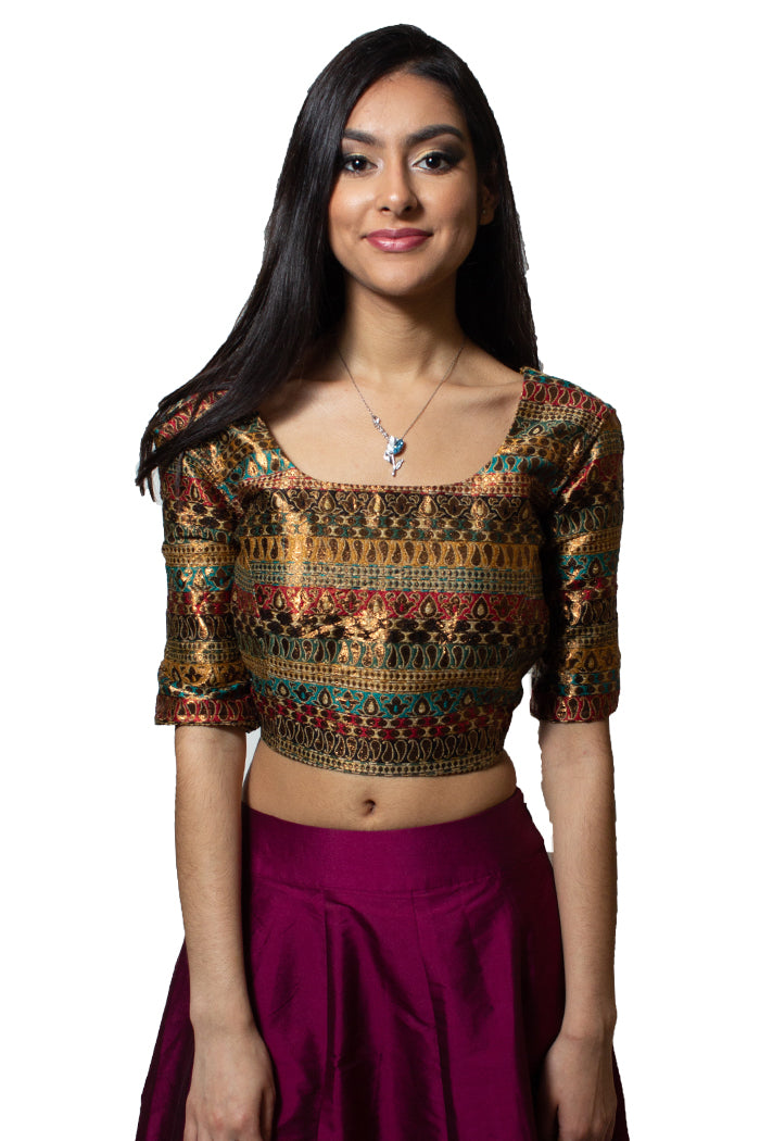 Crop top clearance and skirt blouse