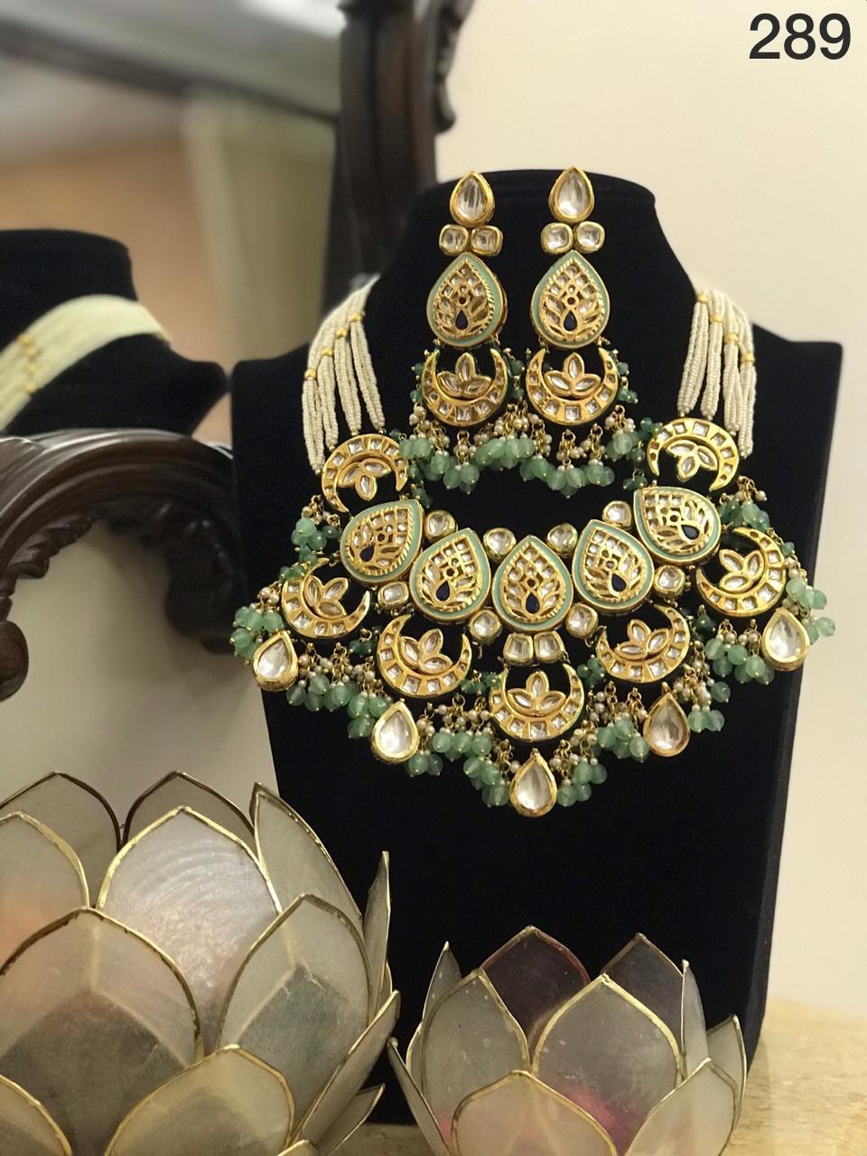Embossed Necklace Jewellery Set-Accessories-Glamourental