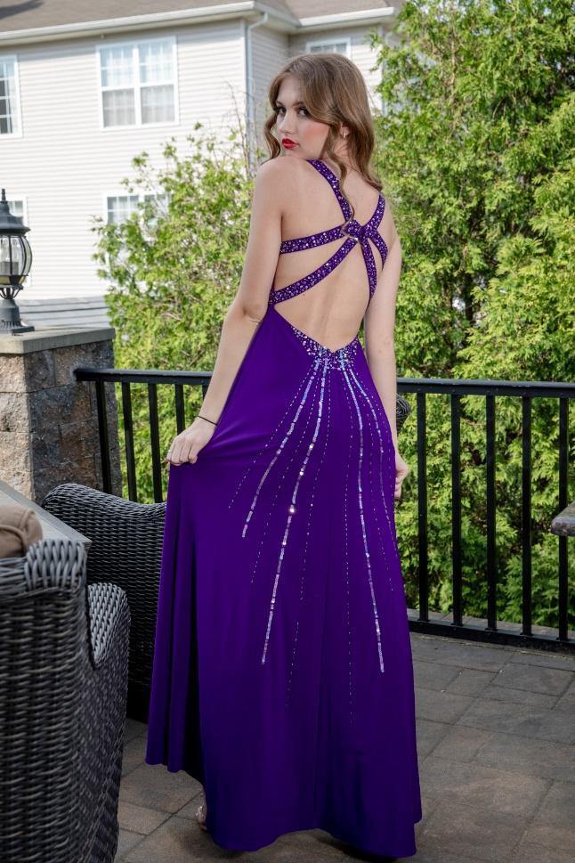 Purple Party Wear Prom Gown - Rent - Glamourental
