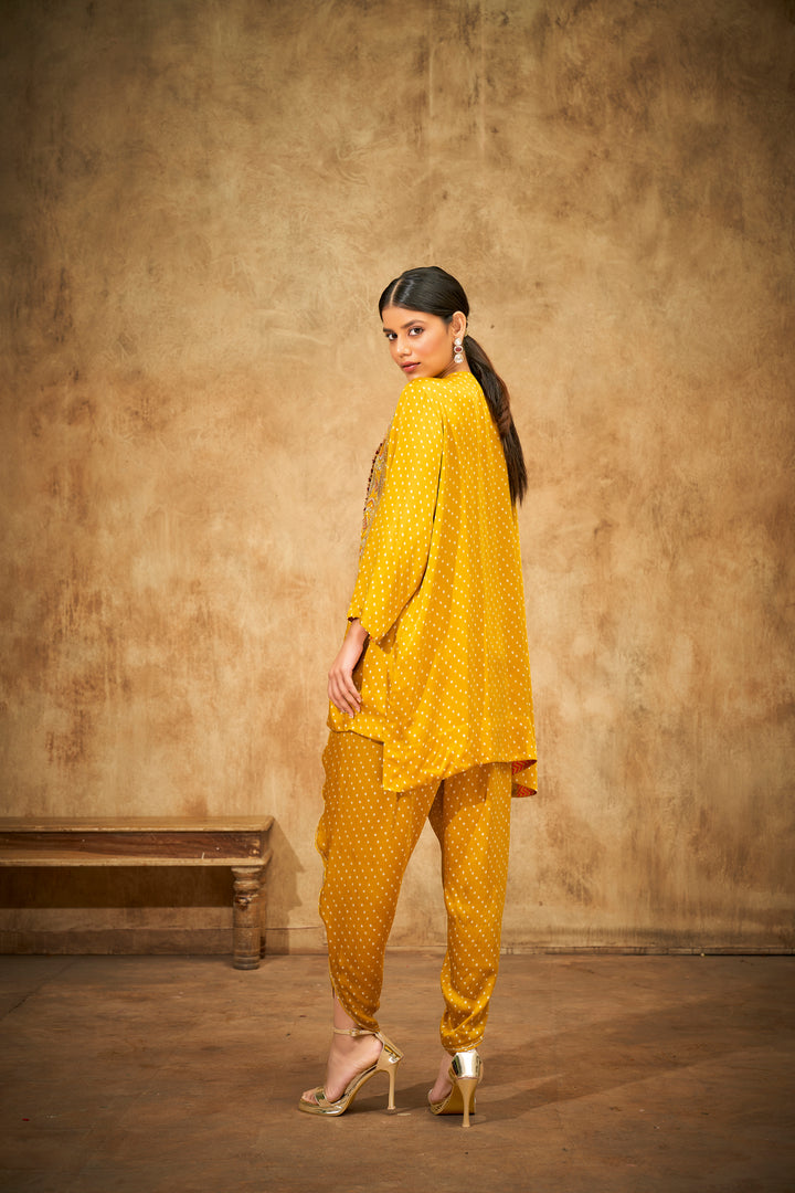 Aditi Somani's Classy Yellow dhoti set - Rent