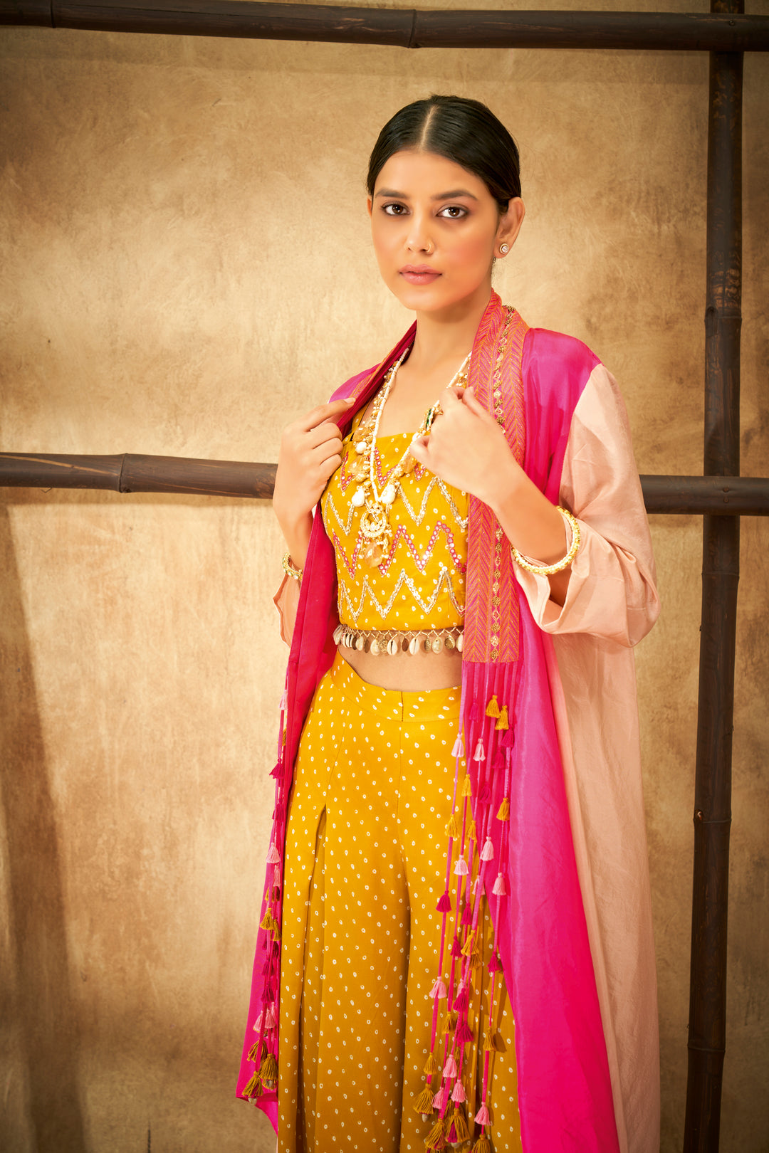 Aditi Somani's Classy Shaded silk cape set - Rent