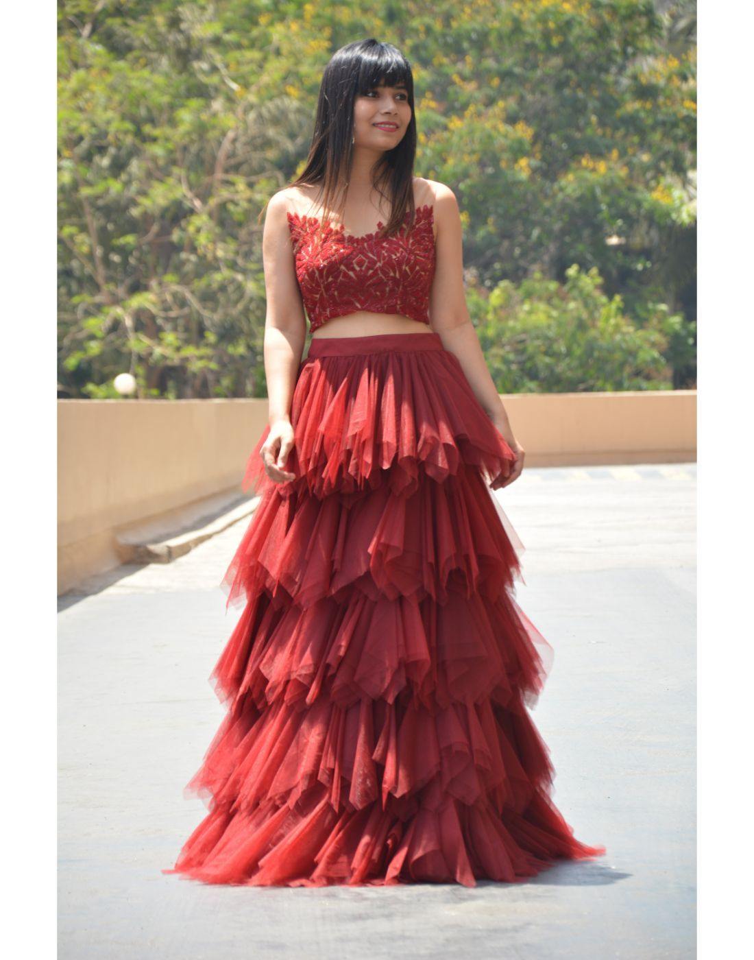 Gown Town  Crop Top  Skirt Dress GT1177 Price   Facebook