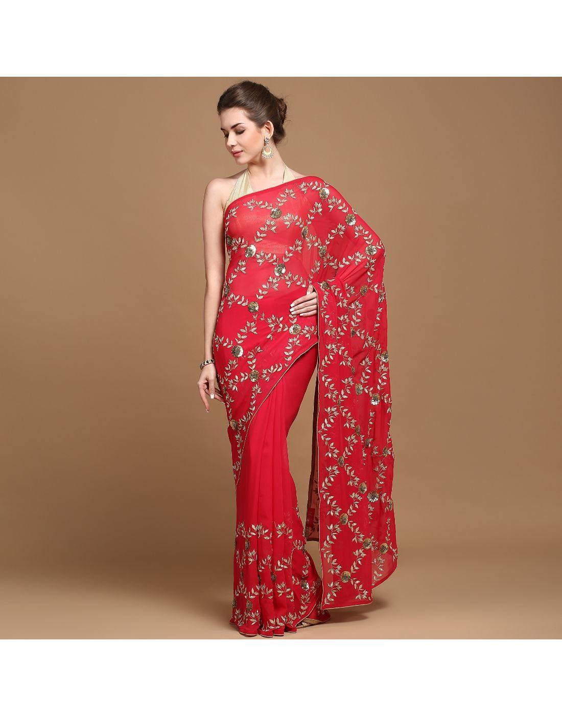 The women in red: M-Town divas rocking red sarees | Times of India