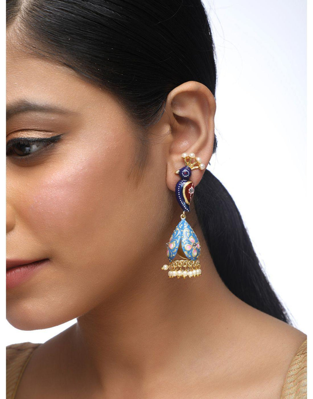 Peacock Earrings-Accessories-Glamourental