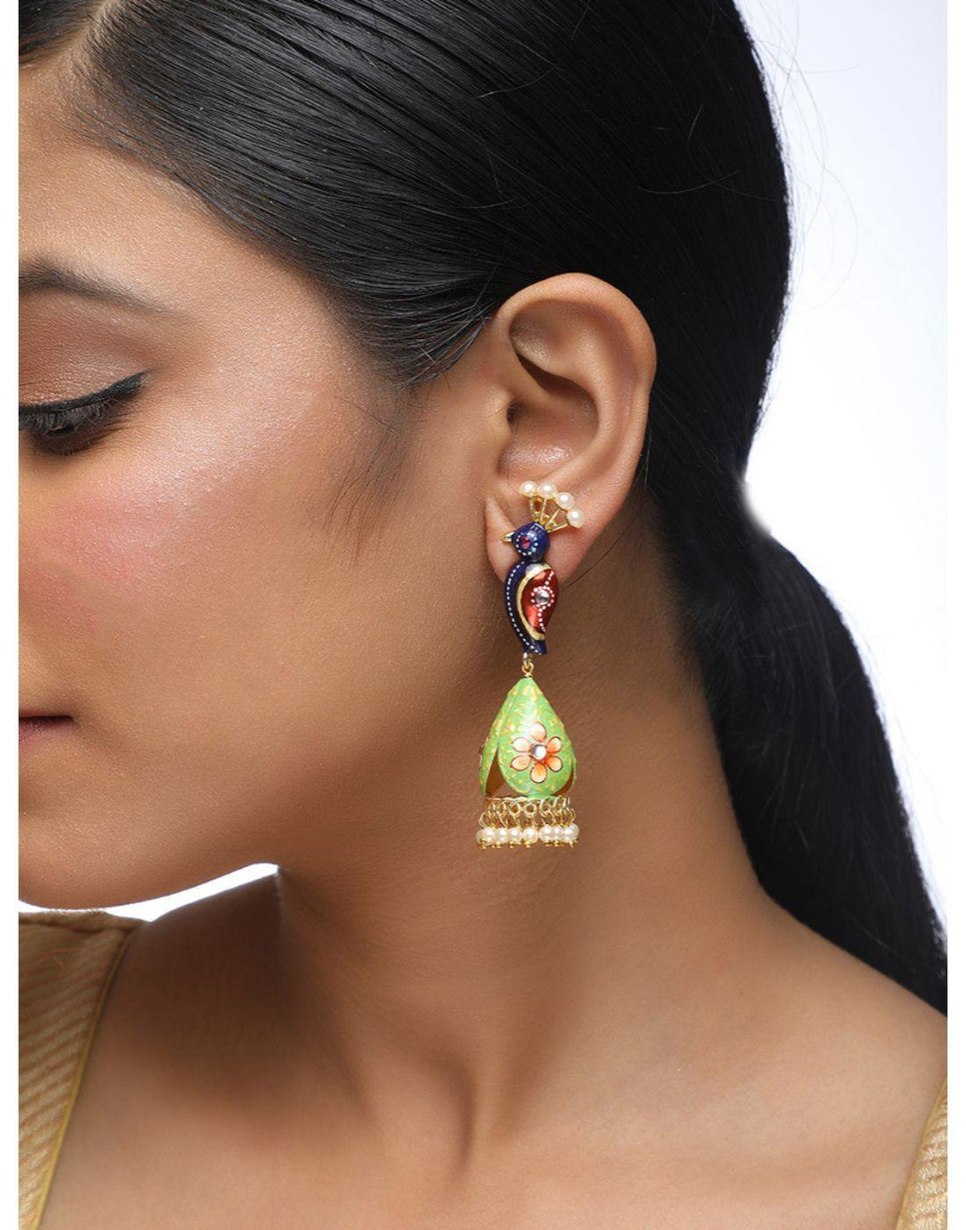 Peacock Earrings-Accessories-Glamourental