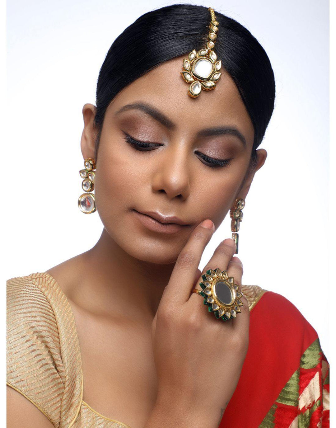 Teeka, Earrings & Ring Set-Accessories-Glamourental