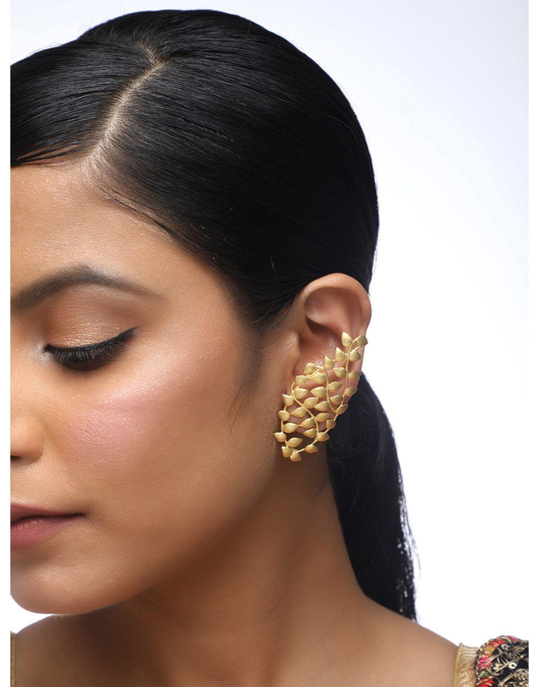 Leaf Earcuff-Accessories-Glamourental