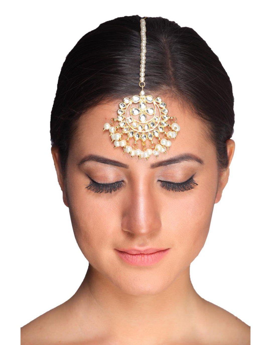 Maharani Kundan Teeka-Accessories-Glamourental