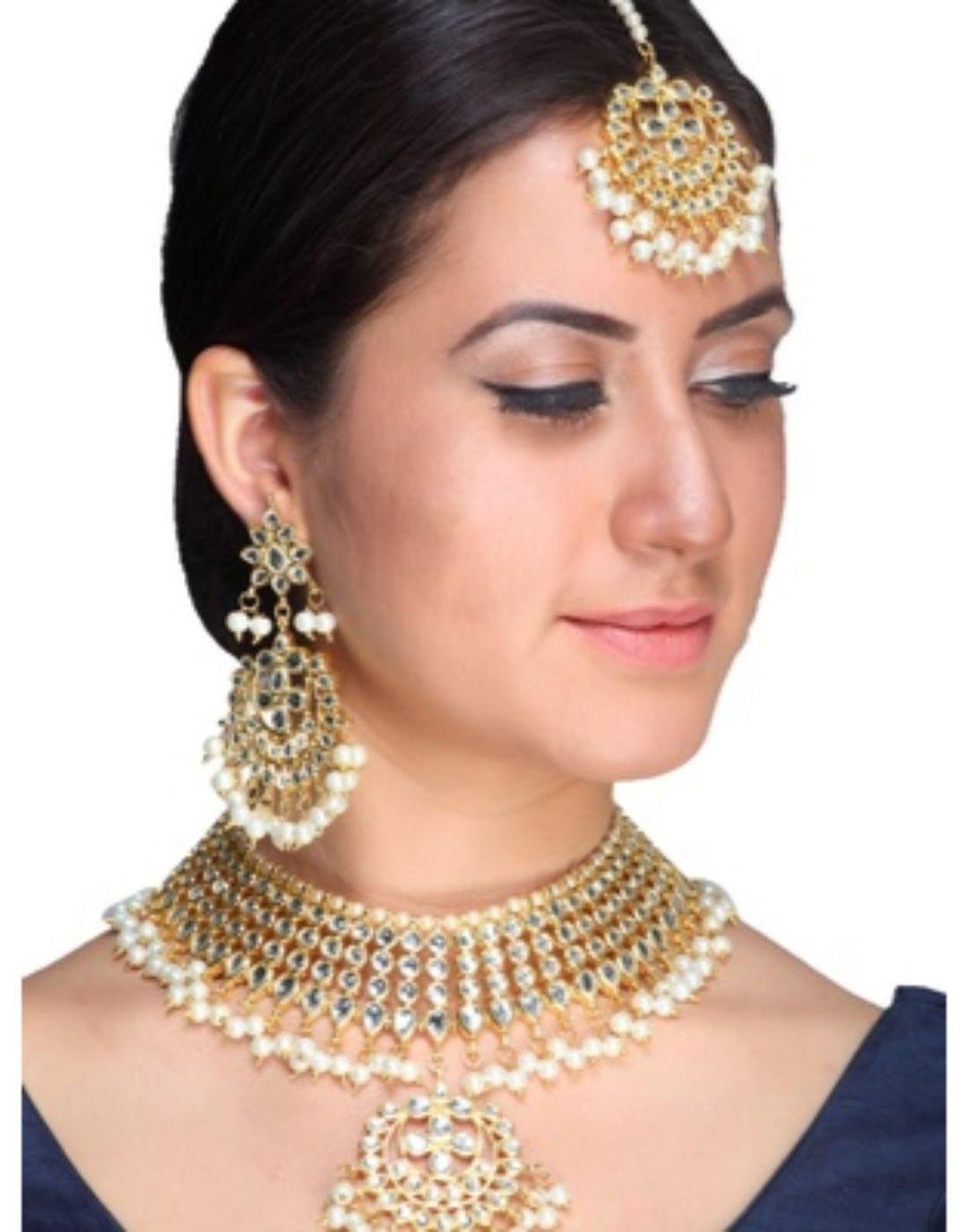 Maharani Bridal Kundan Set-Accessories-Glamourental
